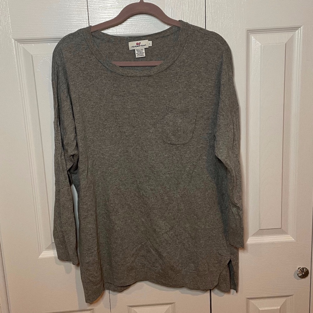 Vineyard Vines Wool & Cashmere Blend  Pocket Sweater